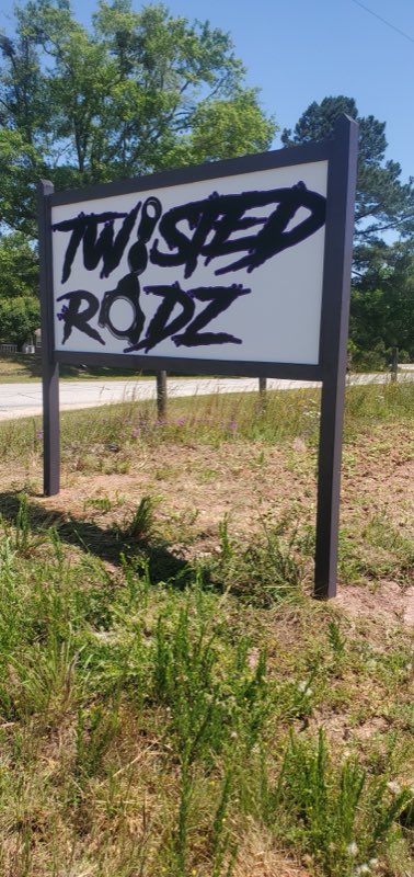 Twisted Rodz Automotive and Performance sign